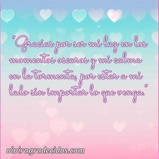 Cincuenta Frases de agradecimiento a mi novia por estar a mi lado