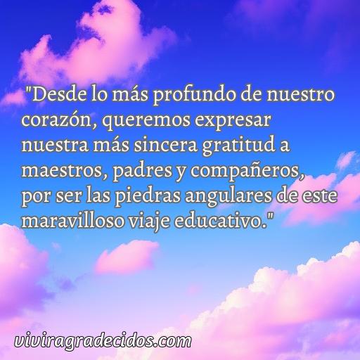 50 Frases de agradecimiento para discurso en la escuela