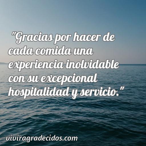 50 Frases de agradecimiento en hostelería