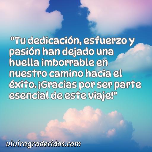 Cincuenta Frases de agradecimiento laboral para placas