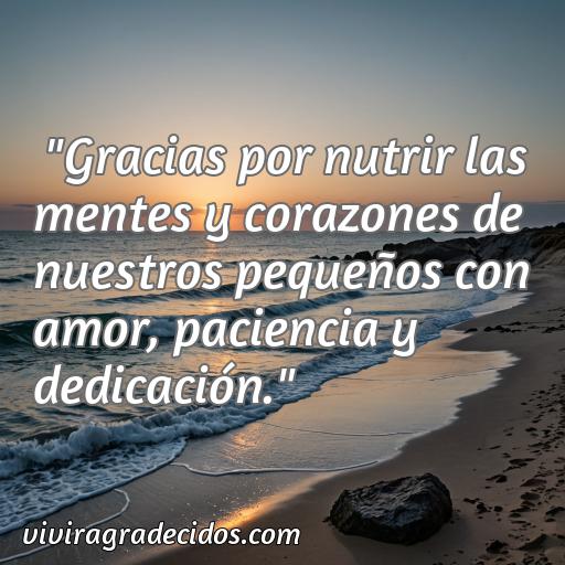 50 Mejores Frases de agradecimiento para maestras de guardería